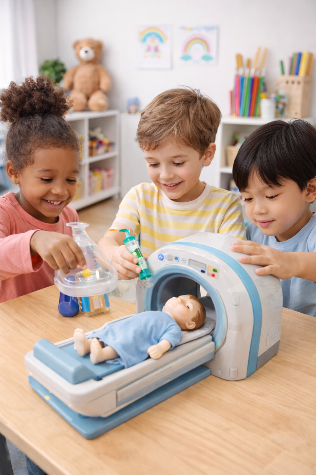 Child engaging in therapeutic play